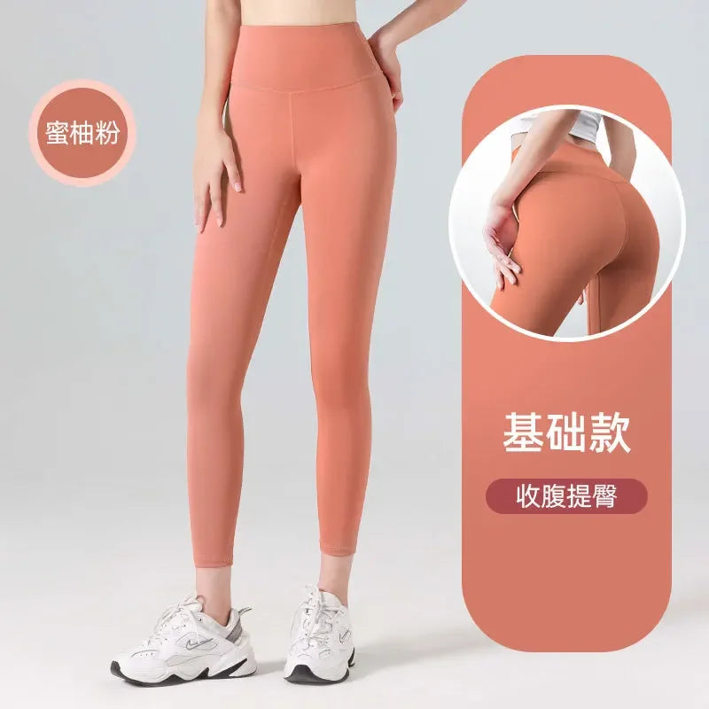 Woman Skinny Sexy Open Crotch Leggings Couple Outdoor Sport Crotchless Panties Booty Lifting Pants with Hidden Zipper Trousers