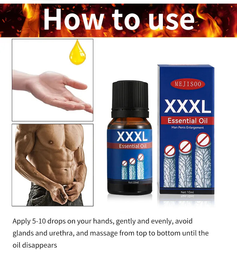 XXXL Penis Thickening Growth Man Biggest Enlargement Liquid Cock Erection Enhance Health Care Enlarge Massage Enlargement Oil