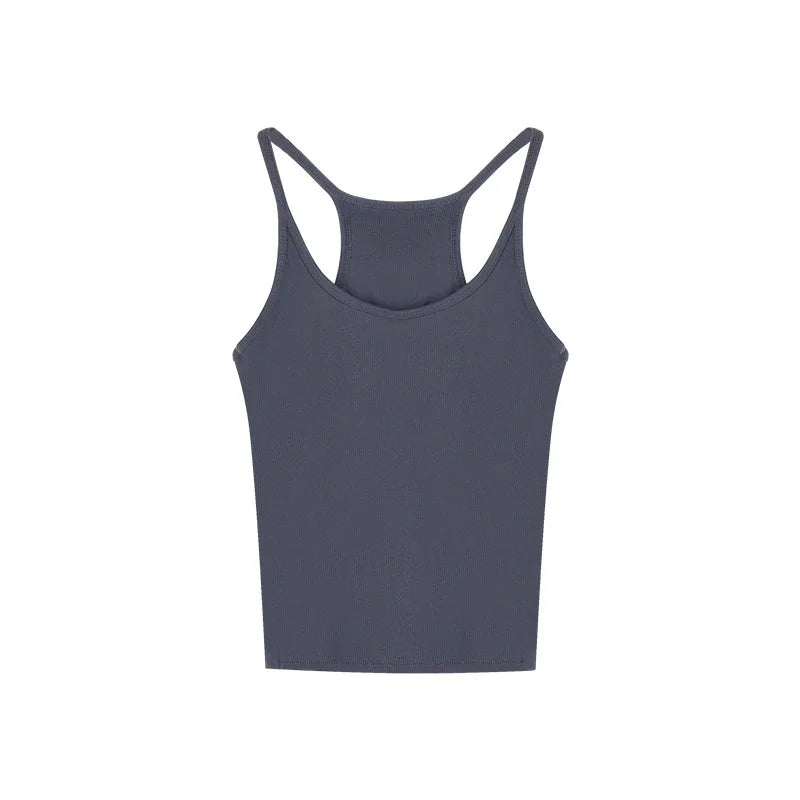 1pcs Summer Women Solid Color Basic Ribbed Knitted Tank Top Vintage Sleeveless Camis Cool Girls Streetwear Sexy Tees S-2XL