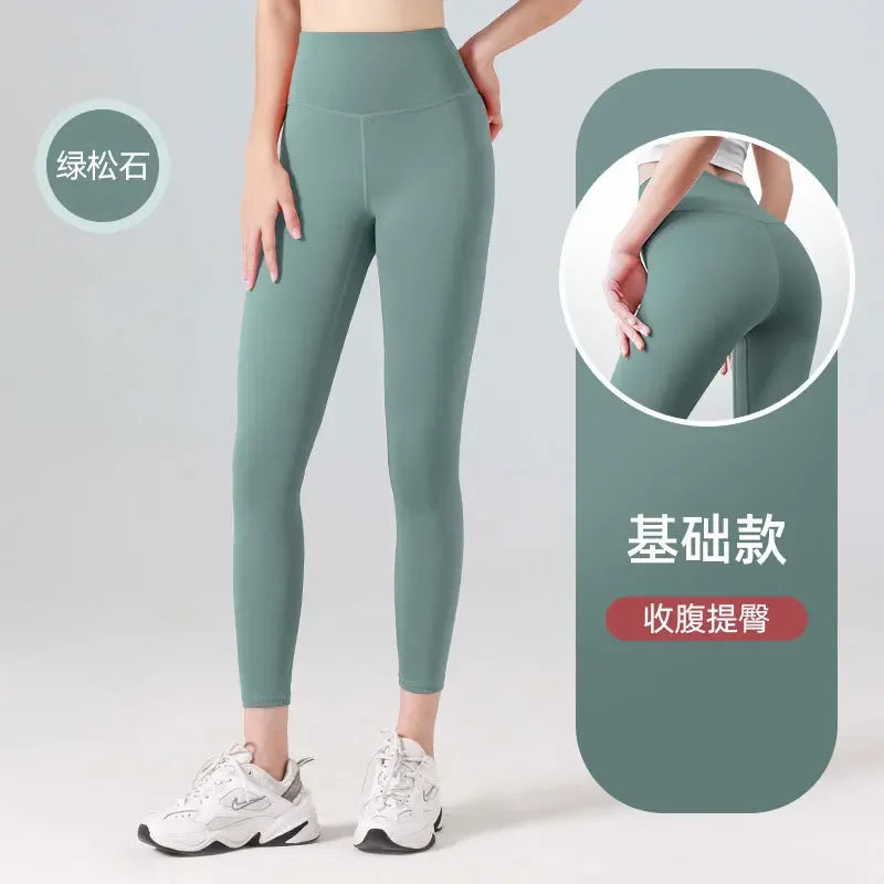 Woman Skinny Sexy Open Crotch Leggings Couple Outdoor Sport Crotchless Panties Booty Lifting Pants with Hidden Zipper Trousers