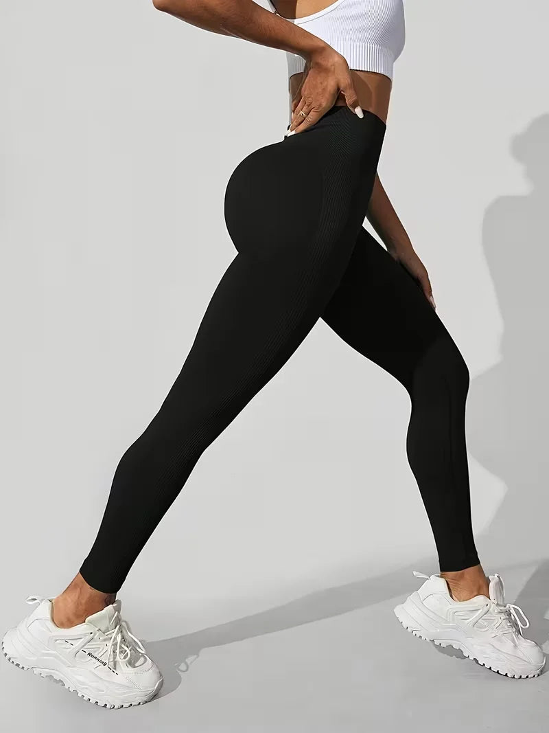 High waist, abdomen and hip lifting yoga, quick-drying exercise tights, which have the functions of abdomen and hip lifting
