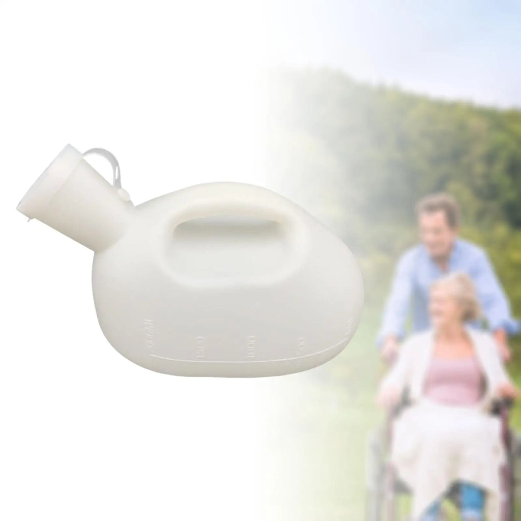 Plastic Urinals for Men Spill Proof Reusable Mens Potty for Incontinence Seniors Elderly Travel Car Driving Camping