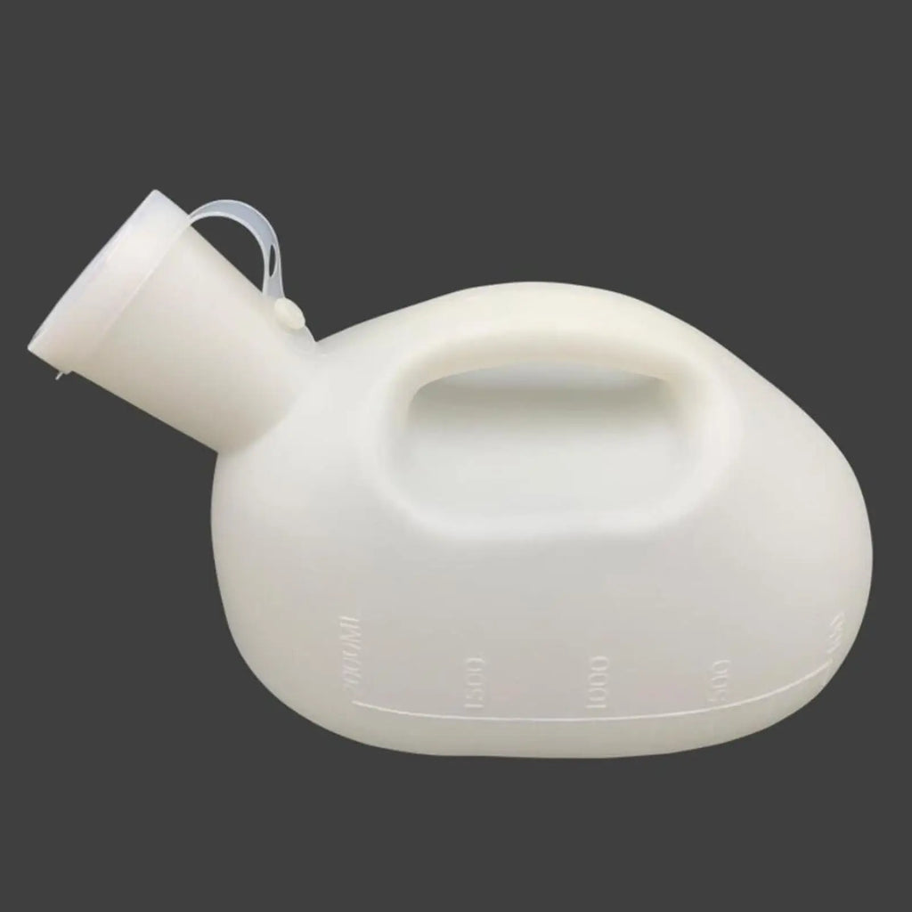 Plastic Urinals for Men Spill Proof Reusable Mens Potty for Incontinence Seniors Elderly Travel Car Driving Camping