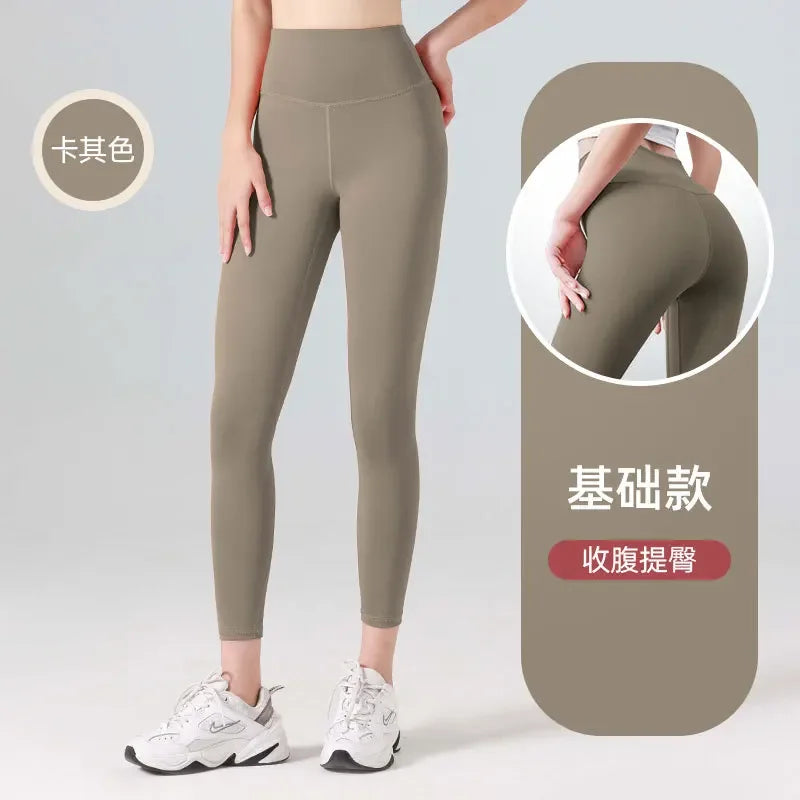 Woman Skinny Sexy Open Crotch Leggings Couple Outdoor Sport Crotchless Panties Booty Lifting Pants with Hidden Zipper Trousers
