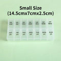Weekly Pill Box Organizer Cases Portable Pillbox 7 Days 14 Grids Pills Container Storage Tablets Vitamins Medicine Fish Oils