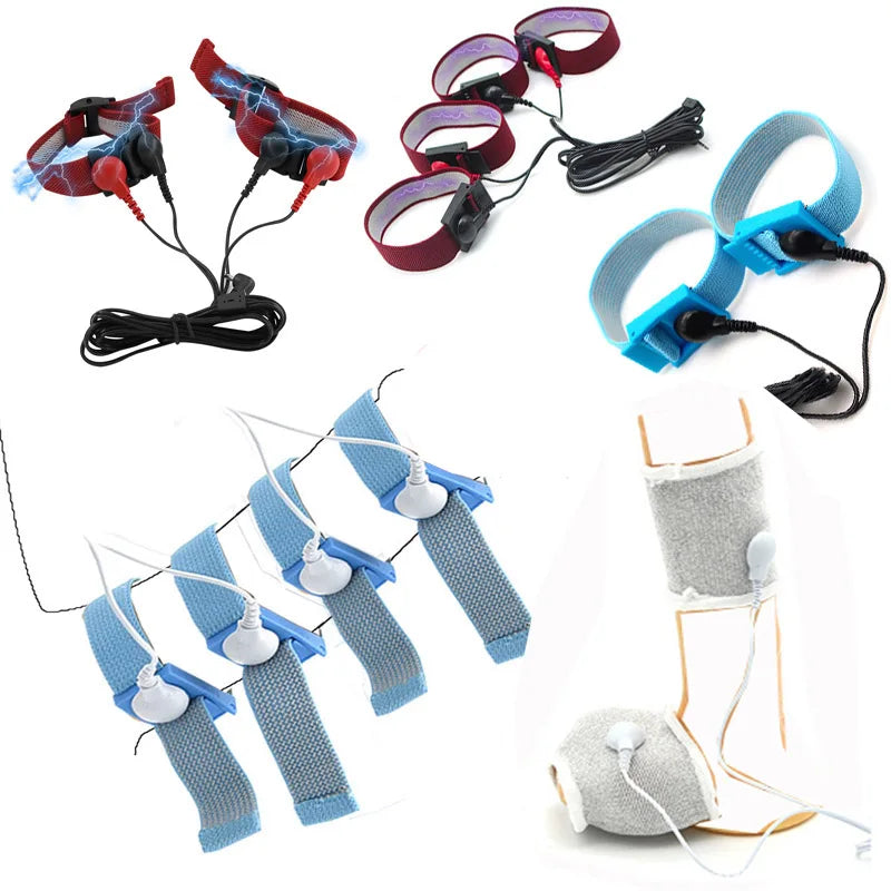 Taser Electro Stimulation Massage Masturbation Pulse Anal Butt Plug Penis Ring Nipple Sucker Clamp Massage Gloves/Pad E-stim Toy
