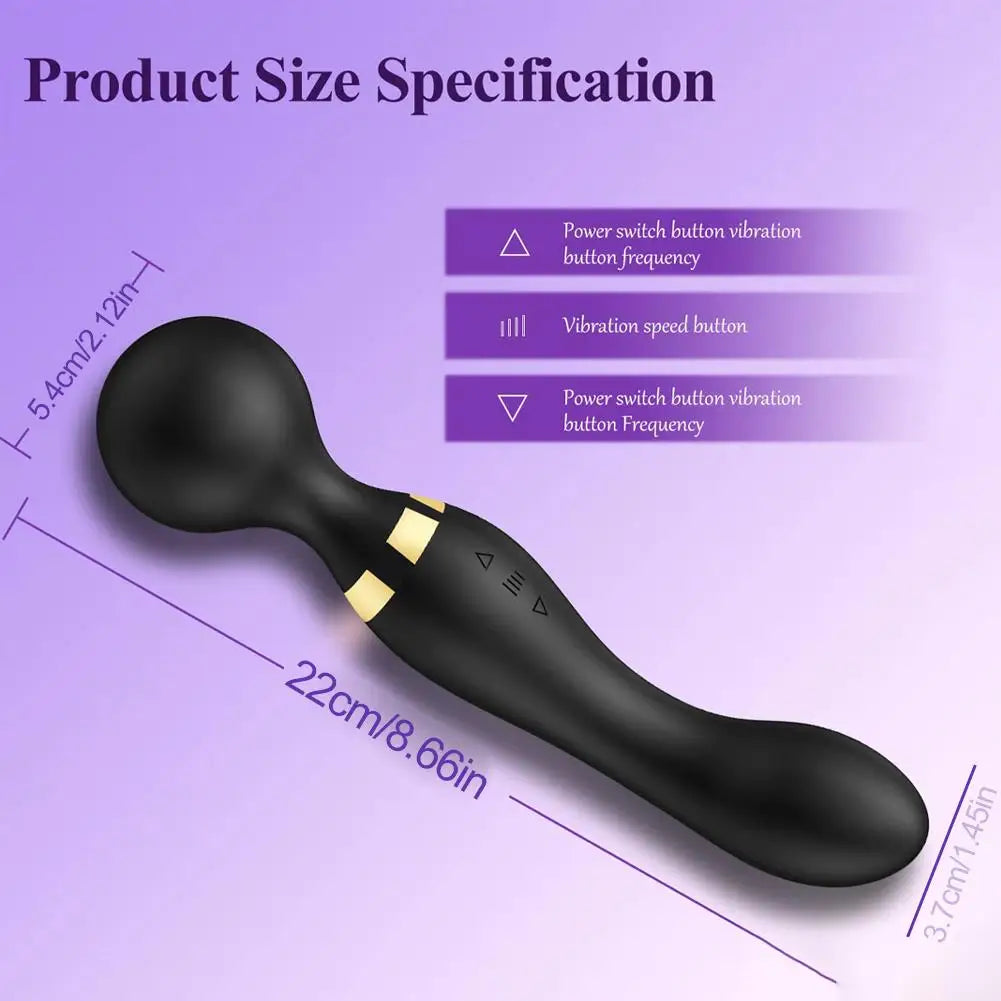 Portable Mini Handheld Massager Waterproof Multi Mode Vibration Rechargeable Muscle Relief Health Care Device