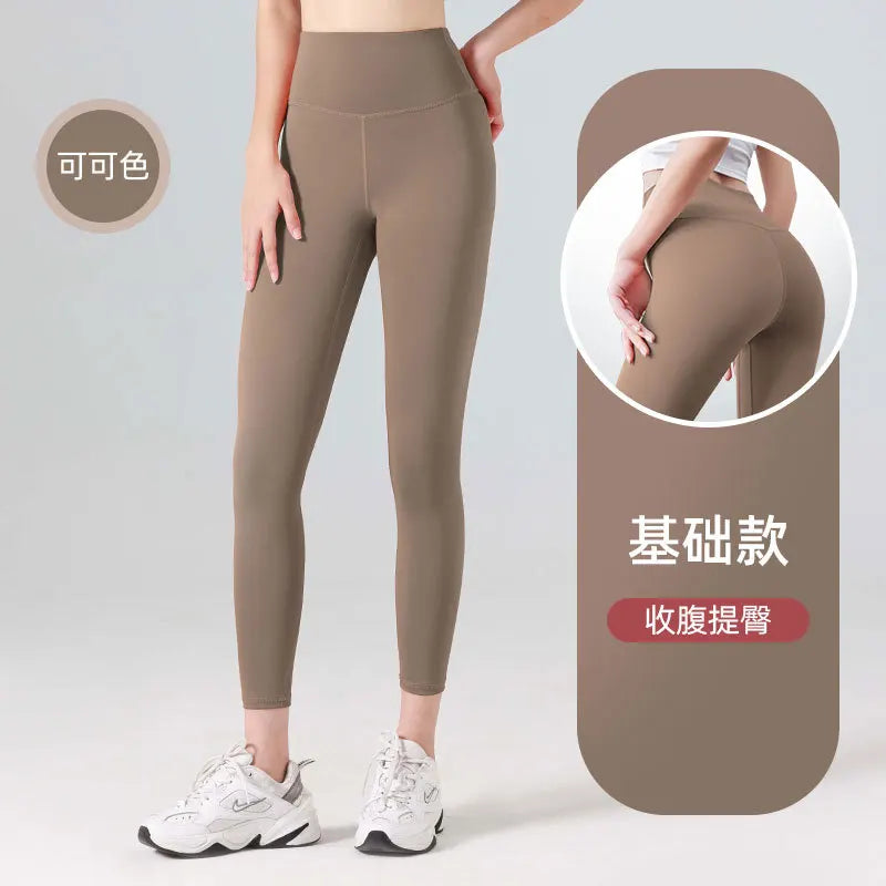 Woman Skinny Sexy Open Crotch Leggings Couple Outdoor Sport Crotchless Panties Booty Lifting Pants with Hidden Zipper Trousers