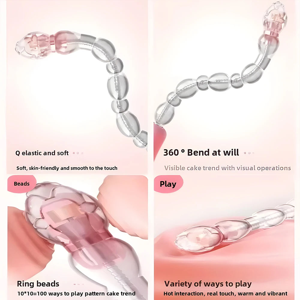 Electric Anal Plug Prostate Massager G-Spot  Vaginal Stimulator Anal Pull Beads Ass Vibrator Dildo  Male Female Masturbator