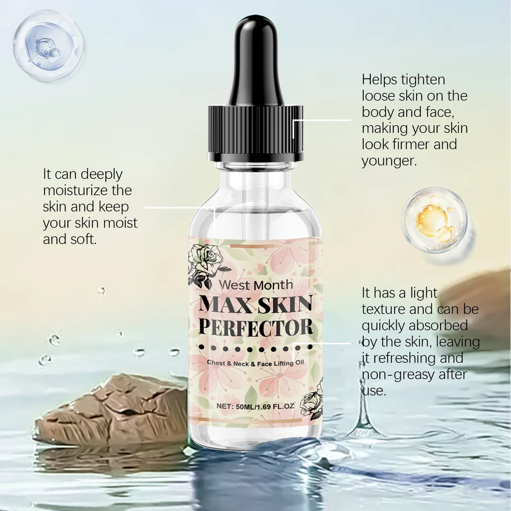 Chest Neck Face Lifting Oil Efficient Nourishment Deeply Nourish the Skin Moisturizing Oil Boost Radiance Winter Skincare