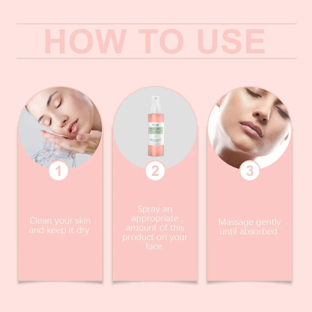 Rose Toner Spray Repair Damaged Skin Shrink Pore Improve Dryness Oil Control Lighten Melasma Pigmentation Vitamin C Face Essence
